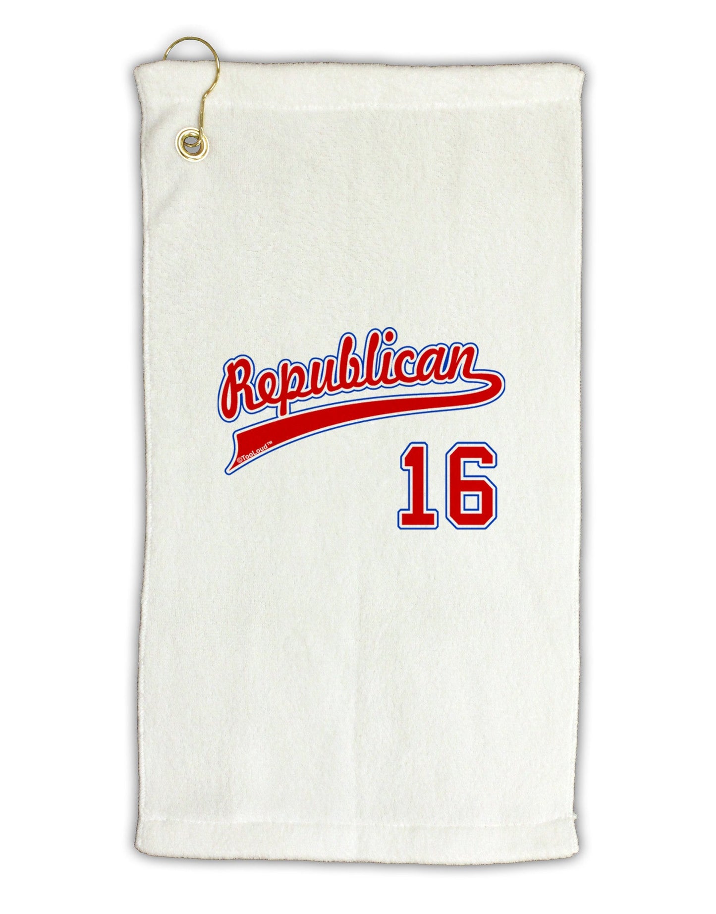 Republican Jersey 16 Micro Terry Gromet Golf Towel 11"x19-Golf Towel-TooLoud-White-Davson Sales