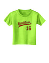 Republican Jersey 16 Toddler T-Shirt-Toddler T-Shirt-TooLoud-Lime-Green-2T-Davson Sales