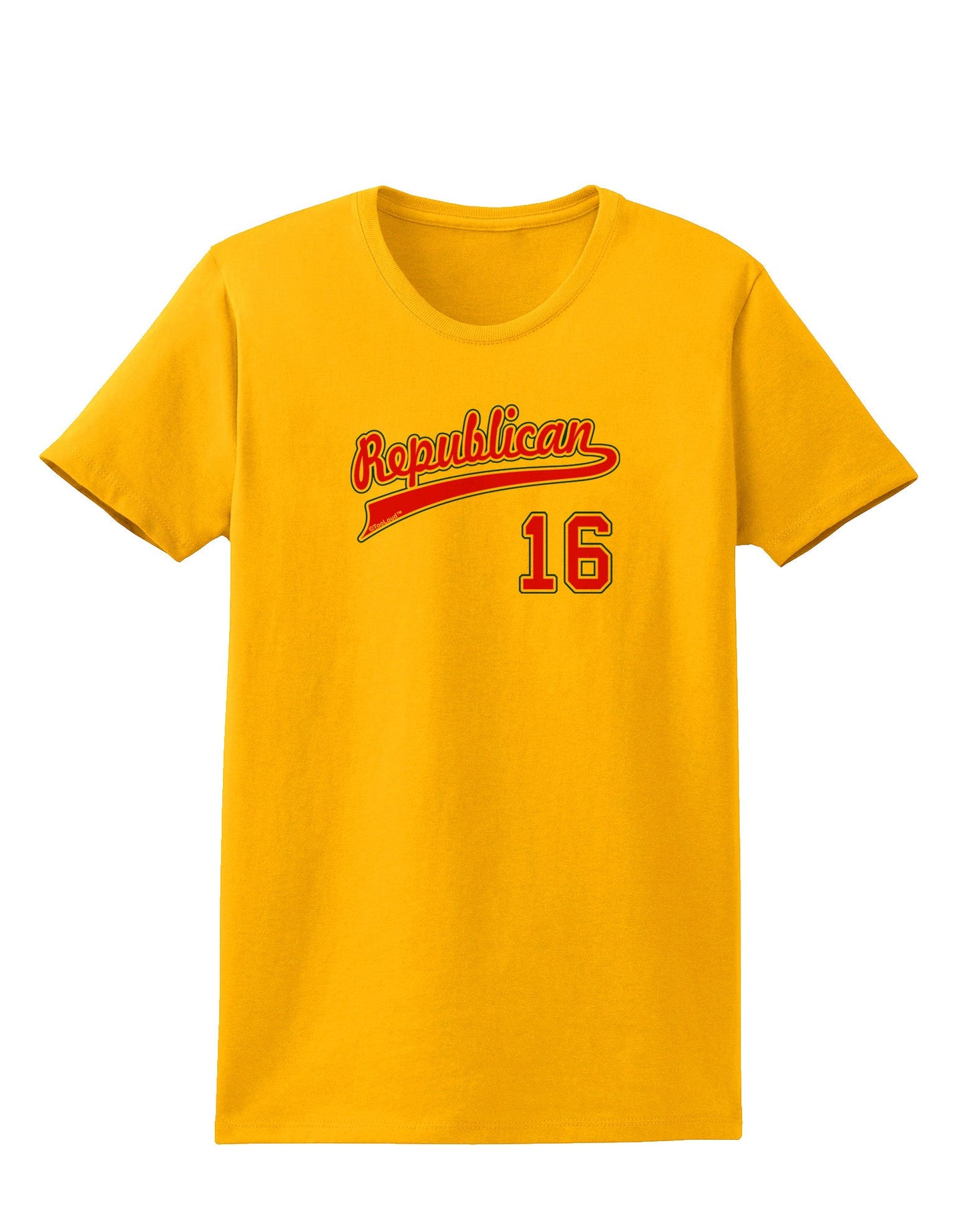 Republican Jersey 16 Womens T-Shirt-Womens T-Shirt-TooLoud-Gold-X-Small-Davson Sales