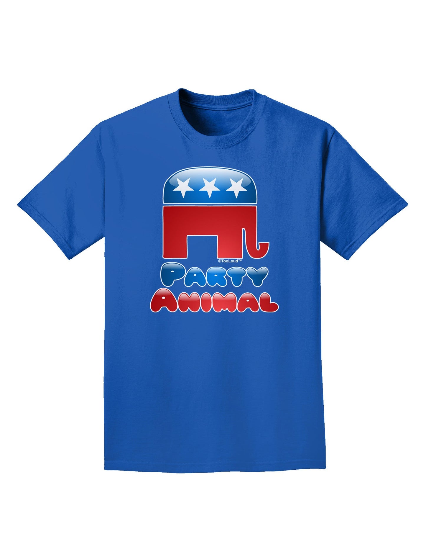 Republican Party Animal Adult Dark T-Shirt-Mens T-Shirt-TooLoud-Royal-Blue-Small-Davson Sales