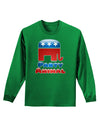 Republican Party Animal Adult Long Sleeve Dark T-Shirt-TooLoud-Kelly-Green-Small-Davson Sales