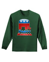 Republican Party Animal Adult Long Sleeve Dark T-Shirt-TooLoud-Dark-Green-Small-Davson Sales