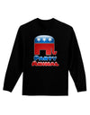 Republican Party Animal Adult Long Sleeve Dark T-Shirt-TooLoud-Black-Small-Davson Sales