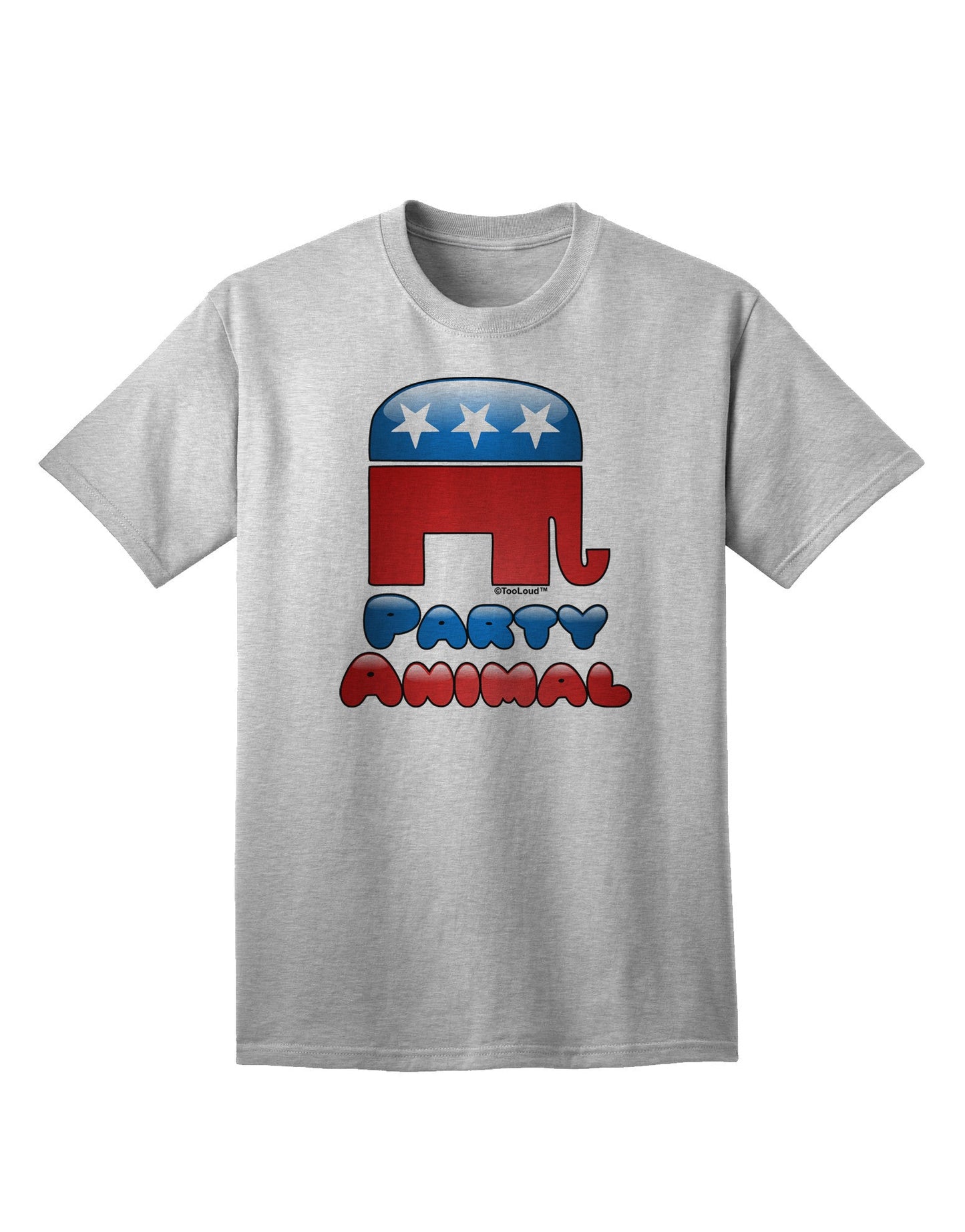 Republican Party Animal Adult T-Shirt-unisex t-shirt-TooLoud-AshGray-Small-Davson Sales