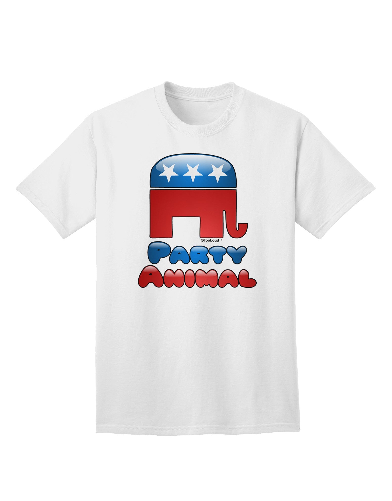 Republican Party Animal Adult T-Shirt-unisex t-shirt-TooLoud-White-Small-Davson Sales