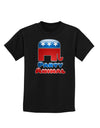 Republican Party Animal Childrens Dark T-Shirt-Childrens T-Shirt-TooLoud-Black-X-Small-Davson Sales