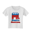 Republican Party Animal Toddler T-Shirt-Toddler T-Shirt-TooLoud-White-2T-Davson Sales