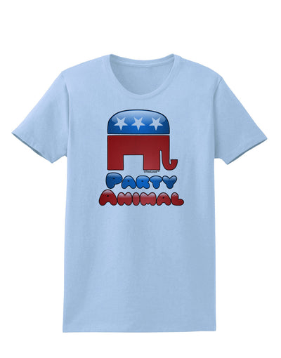 Republican Party Animal Womens T-Shirt-Womens T-Shirt-TooLoud-Light-Blue-X-Small-Davson Sales