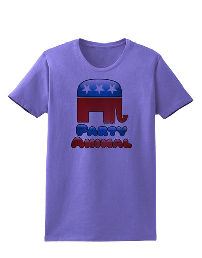 Republican Party Animal Womens T-Shirt-Womens T-Shirt-TooLoud-Violet-X-Small-Davson Sales