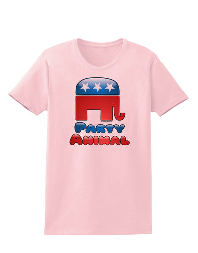 Republican Party Animal Womens T-Shirt-Womens T-Shirt-TooLoud-PalePink-X-Small-Davson Sales