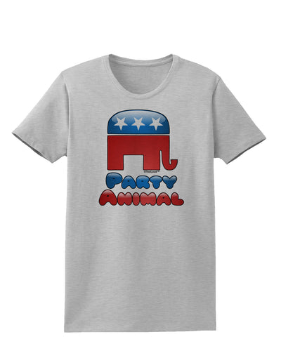 Republican Party Animal Womens T-Shirt-Womens T-Shirt-TooLoud-AshGray-X-Small-Davson Sales