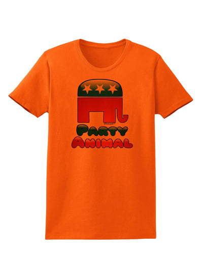 Republican Party Animal Womens T-Shirt-Womens T-Shirt-TooLoud-Orange-X-Small-Davson Sales