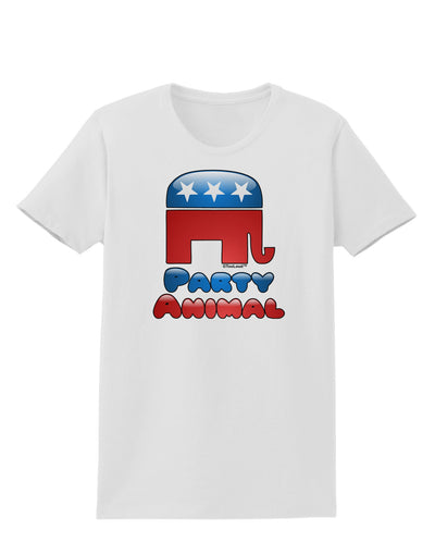 Republican Party Animal Womens T-Shirt-Womens T-Shirt-TooLoud-White-X-Small-Davson Sales