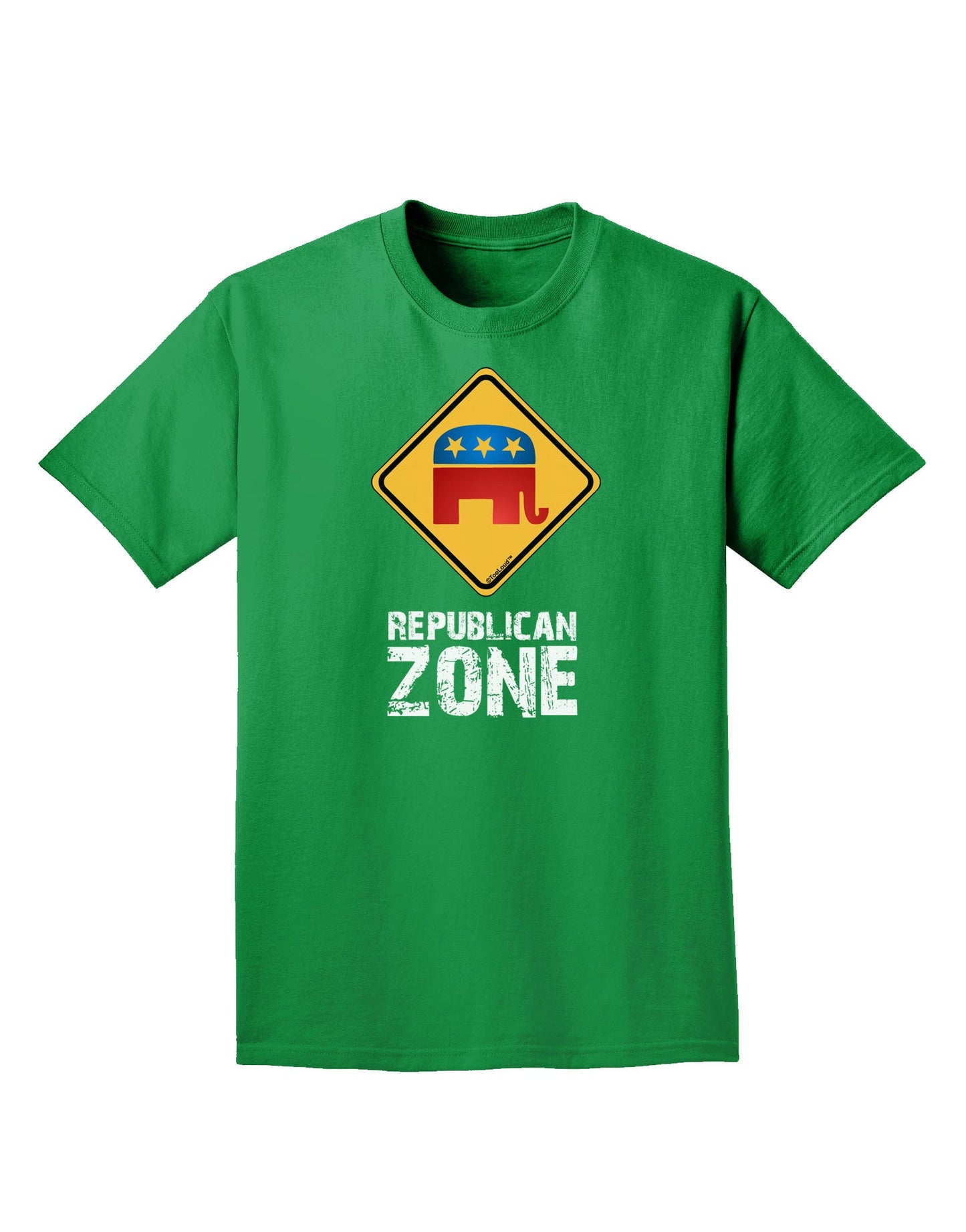 Republican Zone Adult Dark T-Shirt-Mens T-Shirt-TooLoud-Kelly-Green-Small-Davson Sales