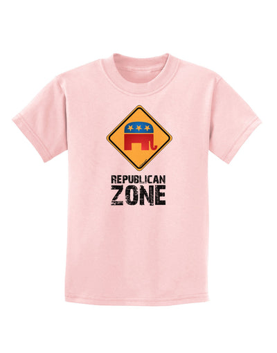 Republican Zone Childrens T-Shirt-Childrens T-Shirt-TooLoud-PalePink-X-Small-Davson Sales