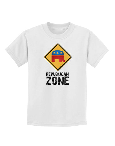 Republican Zone Childrens T-Shirt-Childrens T-Shirt-TooLoud-White-X-Small-Davson Sales