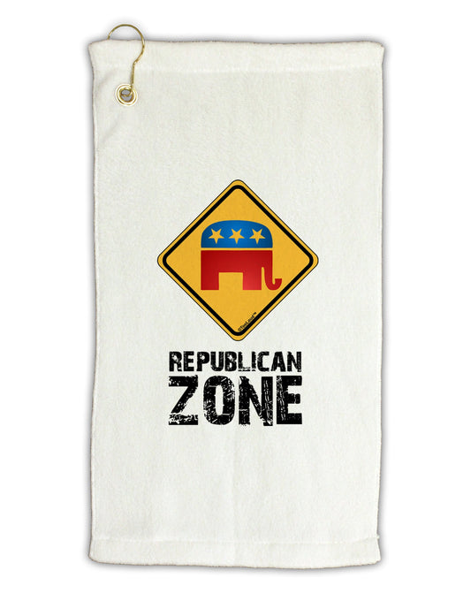 Republican Zone Micro Terry Gromet Golf Towel 11"x19-Golf Towel-TooLoud-White-Davson Sales