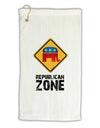 Republican Zone Micro Terry Gromet Golf Towel 11&#x22;x19-Golf Towel-TooLoud-White-Davson Sales