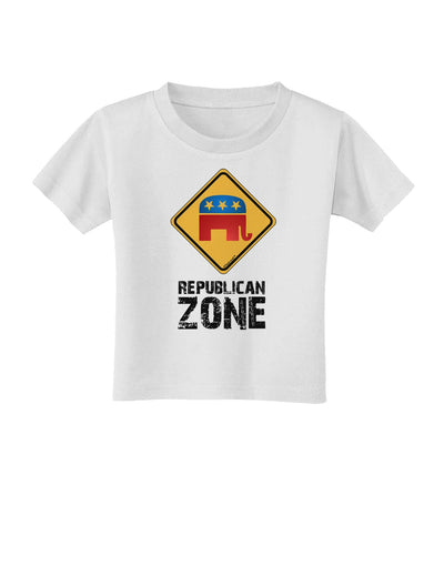 Republican Zone Toddler T-Shirt-Toddler T-Shirt-TooLoud-White-2T-Davson Sales