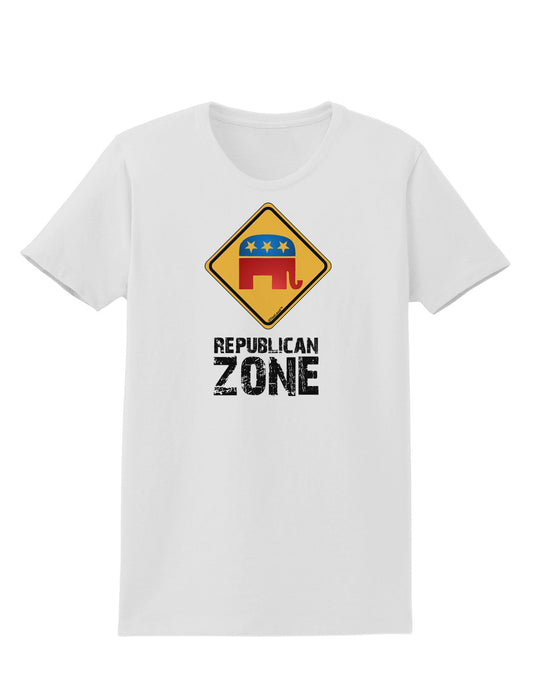Republican Zone Womens T-Shirt-Womens T-Shirt-TooLoud-White-X-Small-Davson Sales