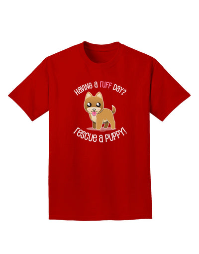 Rescue A Puppy Adult Dark T-Shirt-Mens T-Shirt-TooLoud-Red-Small-Davson Sales