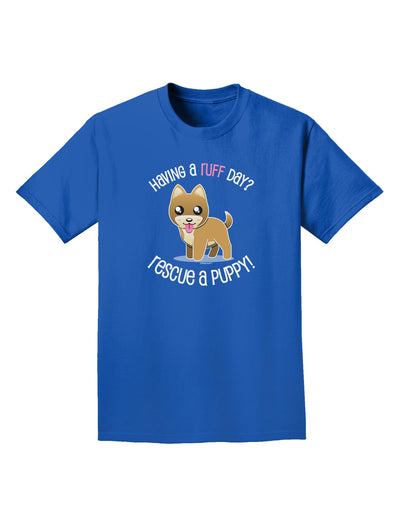 Rescue A Puppy Adult Dark T-Shirt-Mens T-Shirt-TooLoud-Royal-Blue-Small-Davson Sales