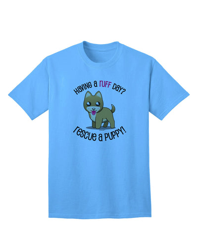 Rescue A Puppy Adult T-Shirt-unisex t-shirt-TooLoud-Aquatic-Blue-Small-Davson Sales