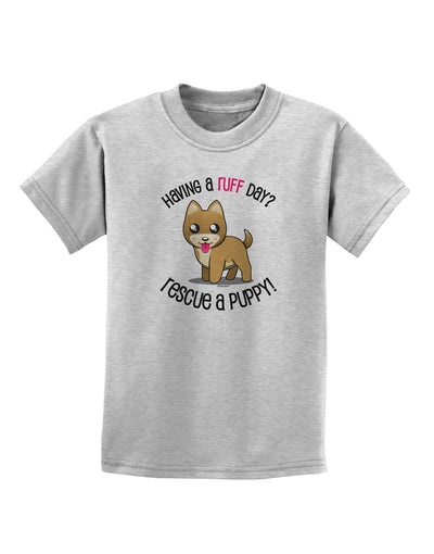 Rescue A Puppy Childrens T-Shirt-Childrens T-Shirt-TooLoud-AshGray-X-Small-Davson Sales