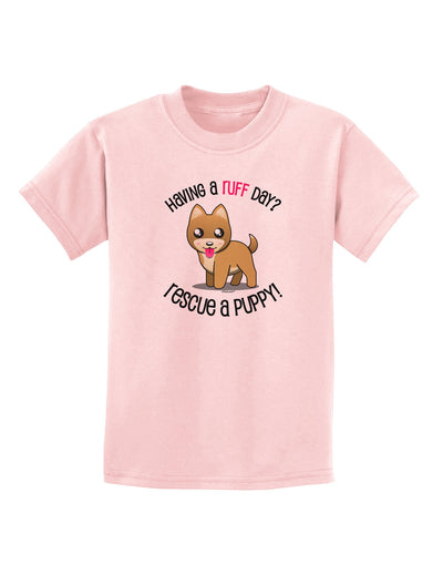 Rescue A Puppy Childrens T-Shirt-Childrens T-Shirt-TooLoud-PalePink-X-Small-Davson Sales