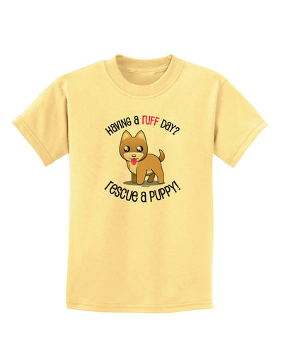 Rescue A Puppy Childrens T-Shirt-Childrens T-Shirt-TooLoud-Daffodil-Yellow-X-Small-Davson Sales