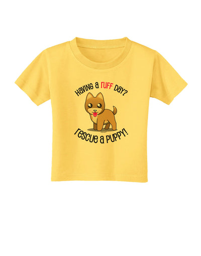 Rescue A Puppy Toddler T-Shirt-Toddler T-Shirt-TooLoud-Yellow-2T-Davson Sales