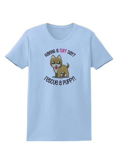 Rescue A Puppy Womens T-Shirt-Womens T-Shirt-TooLoud-Light-Blue-X-Small-Davson Sales