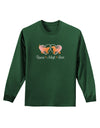 Rescue Adopt Love Adult Long Sleeve Dark T-Shirt-TooLoud-Dark-Green-Small-Davson Sales