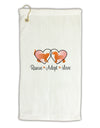 Rescue Adopt Love Micro Terry Gromet Golf Towel 16 x 25 inch-Golf Towel-TooLoud-White-Davson Sales