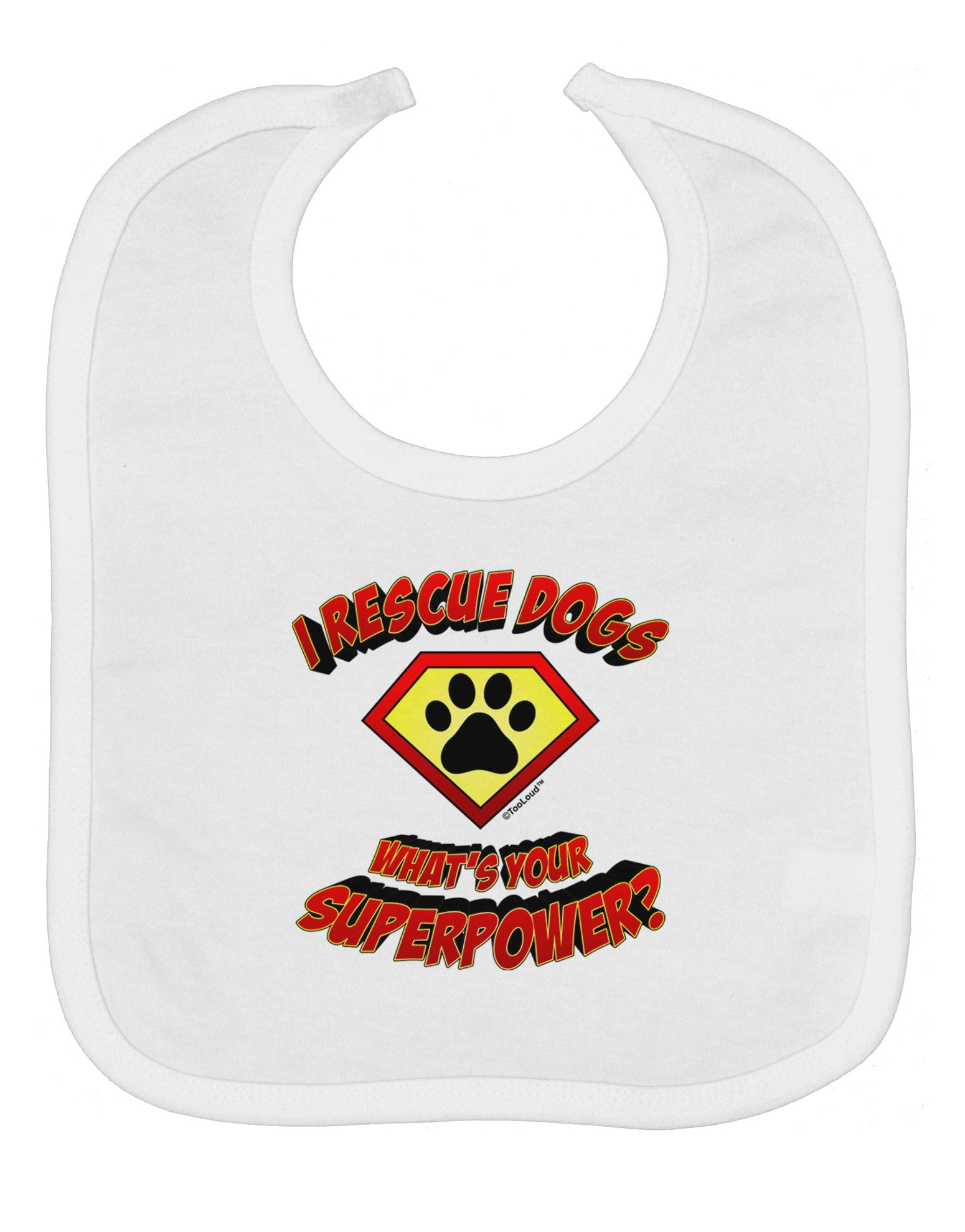 Rescue Dogs - Superpower Baby Bib