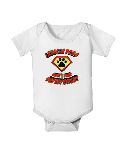 Rescue Dogs - Superpower Baby Romper Bodysuit-Baby Romper-TooLoud-White-06-Months-Davson Sales