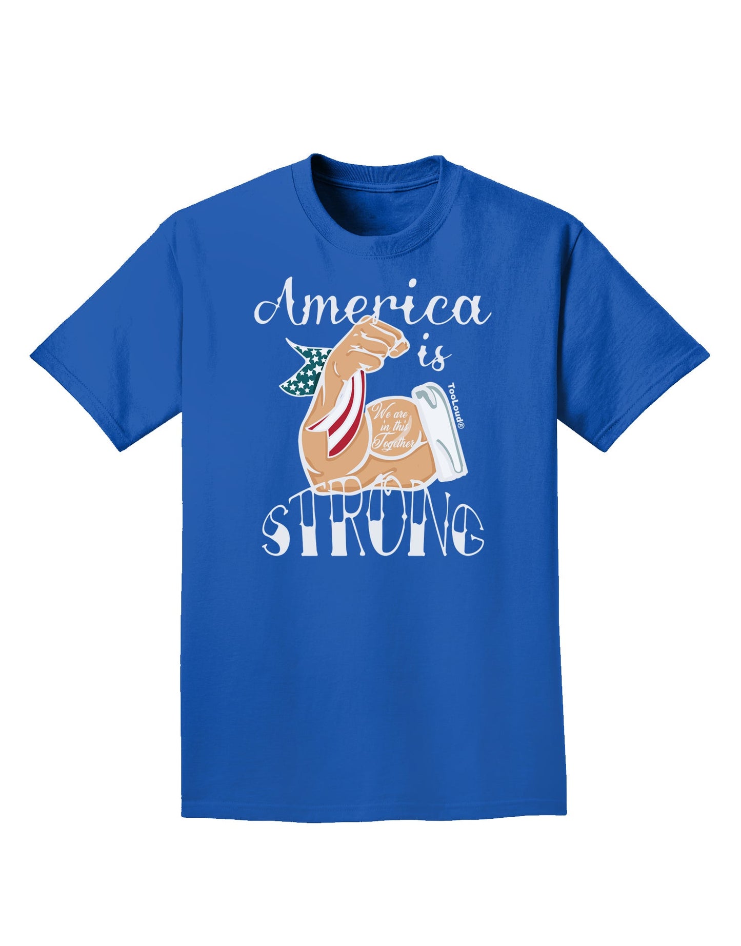 Resilient America: Conquering Adversity Adult T-Shirt-Mens T-shirts-TooLoud-Royal-Blue-Small-Davson Sales