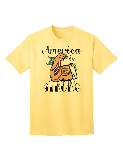 Resilient America: Conquering Adversity Adult T-Shirt-Mens T-shirts-TooLoud-Yellow-Small-Davson Sales