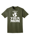 Respect Your Mom - Mother Earth Design Adult Dark T-Shirt-Mens T-Shirt-TooLoud-Military-Green-Small-Davson Sales