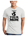 Respect Your Mom - Mother Earth Design Adult V-Neck T-shirt-Mens V-Neck T-Shirt-TooLoud-White-Small-Davson Sales