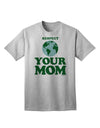 Respect Your Mom - Mother Earth Design - Color Adult T-Shirt-Mens T-Shirt-TooLoud-AshGray-Small-Davson Sales