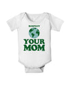 Respect Your Mom - Mother Earth Design - Color Baby Romper Bodysuit-Baby Romper-TooLoud-White-06-Months-Davson Sales