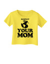 Respect Your Mom - Mother Earth Design Infant T-Shirt-Infant T-Shirt-TooLoud-Yellow-06-Months-Davson Sales