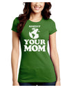 Respect Your Mom - Mother Earth Design Juniors Crew Dark T-Shirt-T-Shirts Juniors Tops-TooLoud-Kiwi-Green-Juniors Fitted Small-Davson Sales