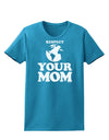 Respect Your Mom - Mother Earth Design Womens Dark T-Shirt-TooLoud-Turquoise-X-Small-Davson Sales