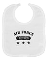 Retired Air Force Baby Bib