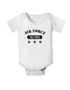 Retired Air Force Baby Romper Bodysuit-Baby Romper-TooLoud-White-06-Months-Davson Sales