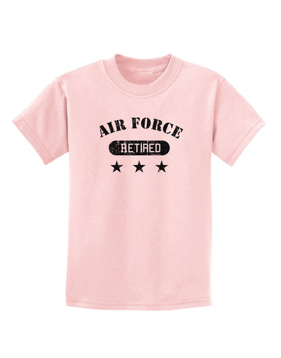 Retired Air Force Childrens T-Shirt-Childrens T-Shirt-TooLoud-PalePink-X-Small-Davson Sales