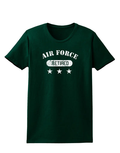 Retired Air Force Womens Dark T-Shirt-TooLoud-Forest-Green-Small-Davson Sales