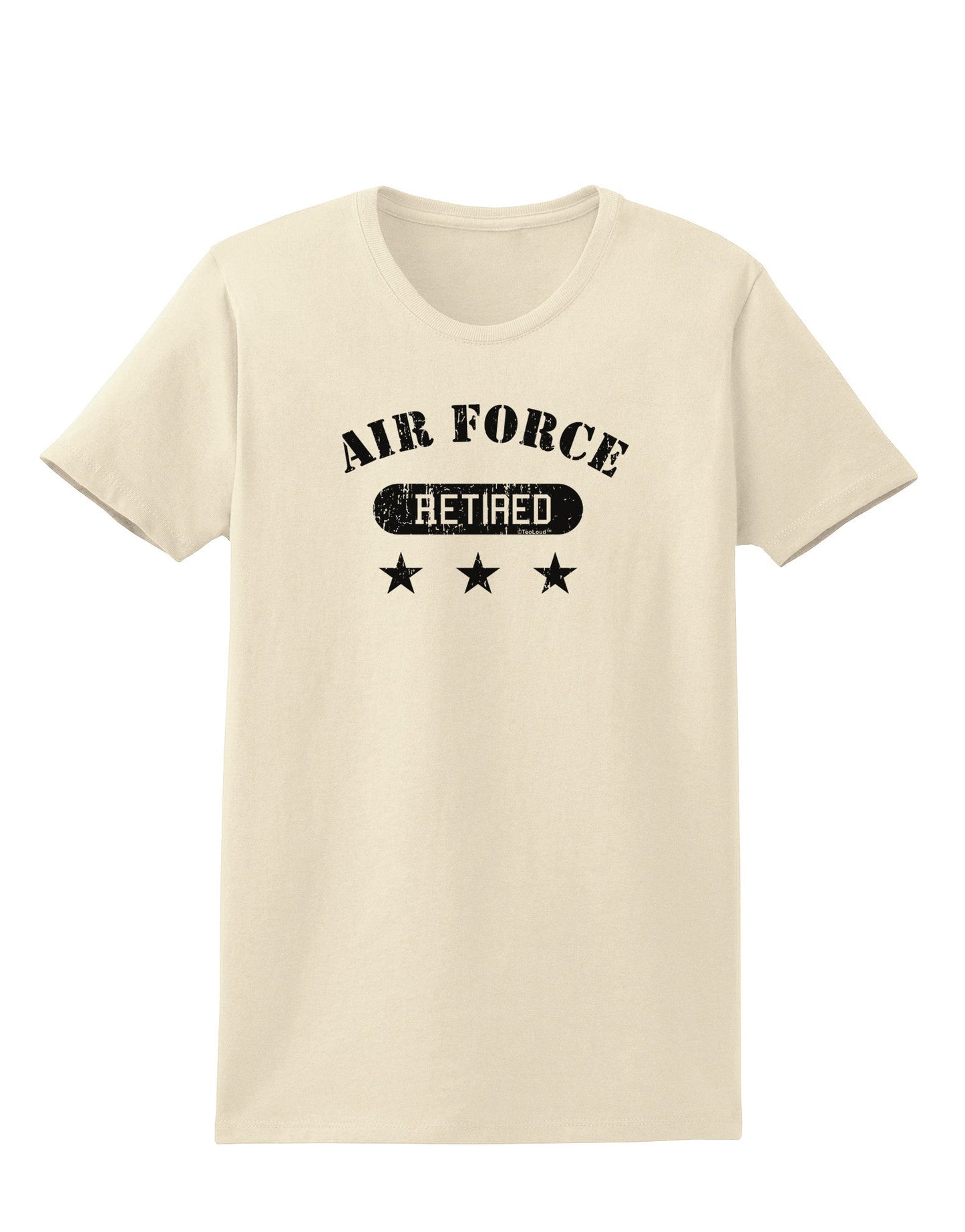 Retired Air Force Womens T-Shirt-Womens T-Shirt-TooLoud-Natural-X-Small-Davson Sales